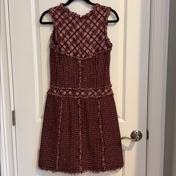 Chanel Burgundy Tweed Dress - Picture 3 of 17